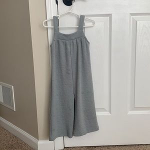 Zara faded blue textured jumpsuit